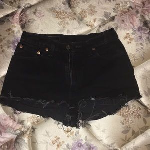 Vintage Black Levi’s Cutoff Shorts